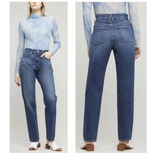 SLVRLAKE London Straight Leg Cropped Womens 27 Denim Jeans High Waisted Rise